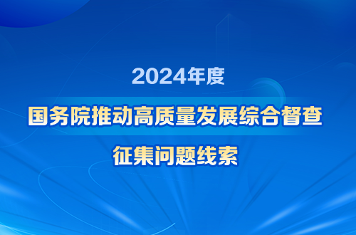 2024年度國務(wù)院推動高質(zhì)量發(fā)展綜合督查征集問題線索